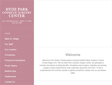 Tablet Screenshot of hydeparkcosmeticsurgery.com